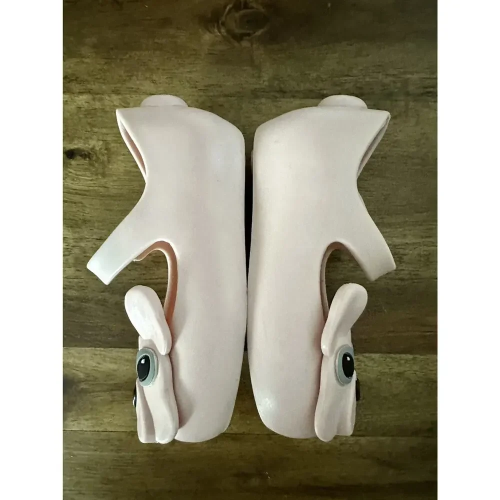 Mini Melissa Ultragirl Pink French Bulldog Mary Jane Shoes Waterproof 5